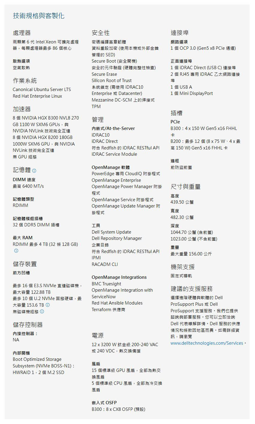 技術規格與客製化專業介紹